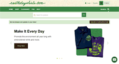 Desktop Screenshot of earthdayshirts.com