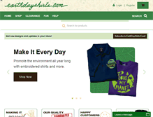 Tablet Screenshot of earthdayshirts.com